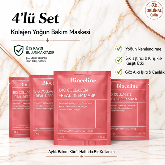 Bioceline Bio Collagen Real Deep Mask 4’lü Paket